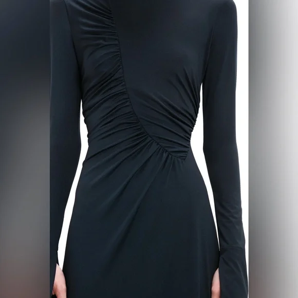 Victoria Beckham Ruched Long Sleeve Gown - Picture 6 of 8